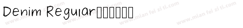 Denim Regular字体转换